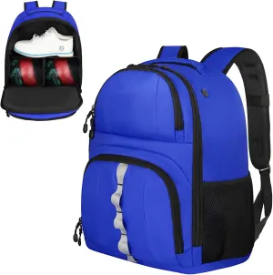 2 Ball Bowling Backpack,Bowling Ball Bag with Shoe Compartment & Portective Foam Padded, Fits Shoes Up to US Size 16