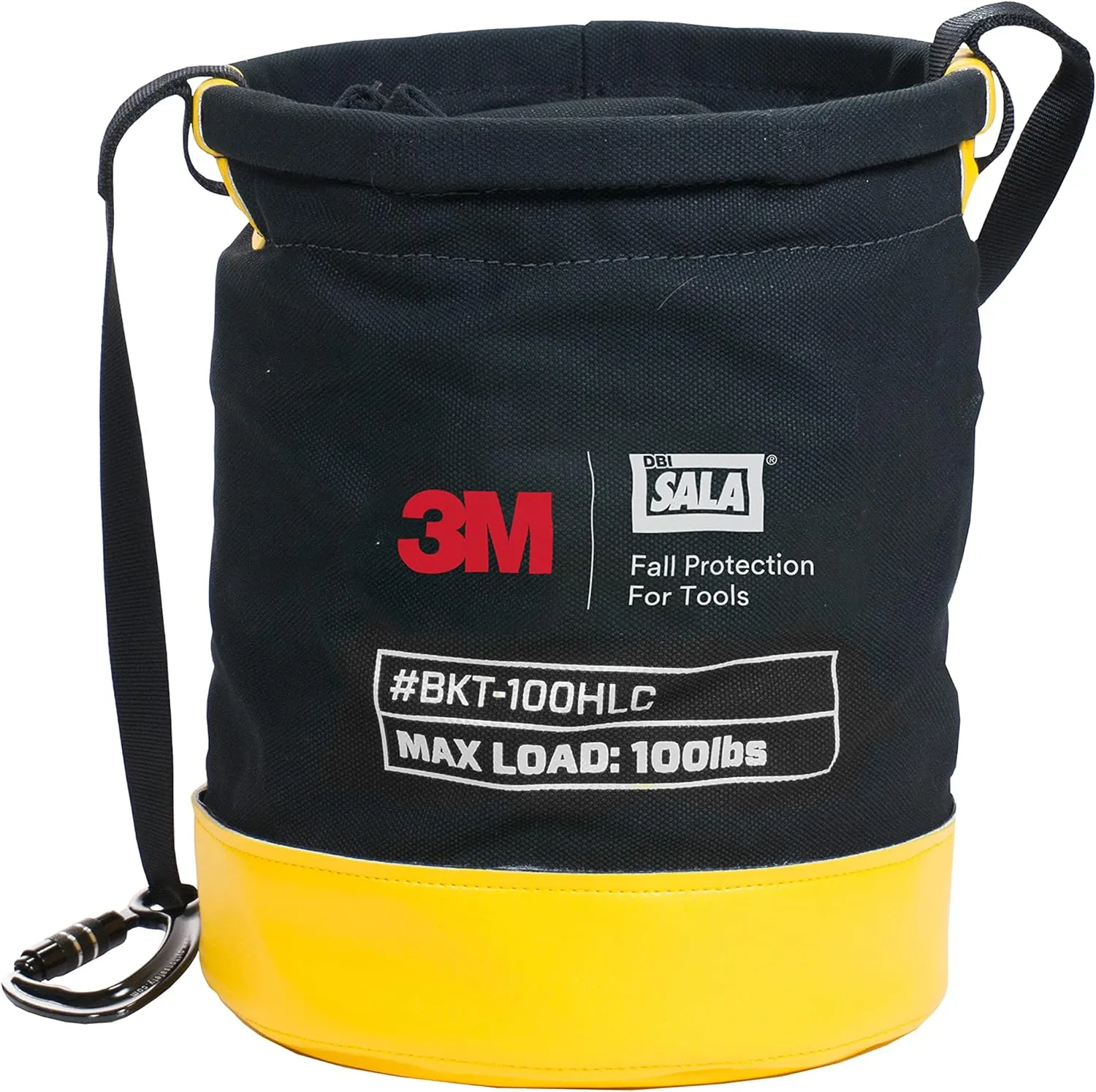 3M DBI-SALA Fall Protection For Tools,1500133, Canvas Spill Control Safe Bucket w/6 D-Ring Connection Points, 15""X125, Drawstring Closure System,100 lb Load Rating -BKT-100DRAWC