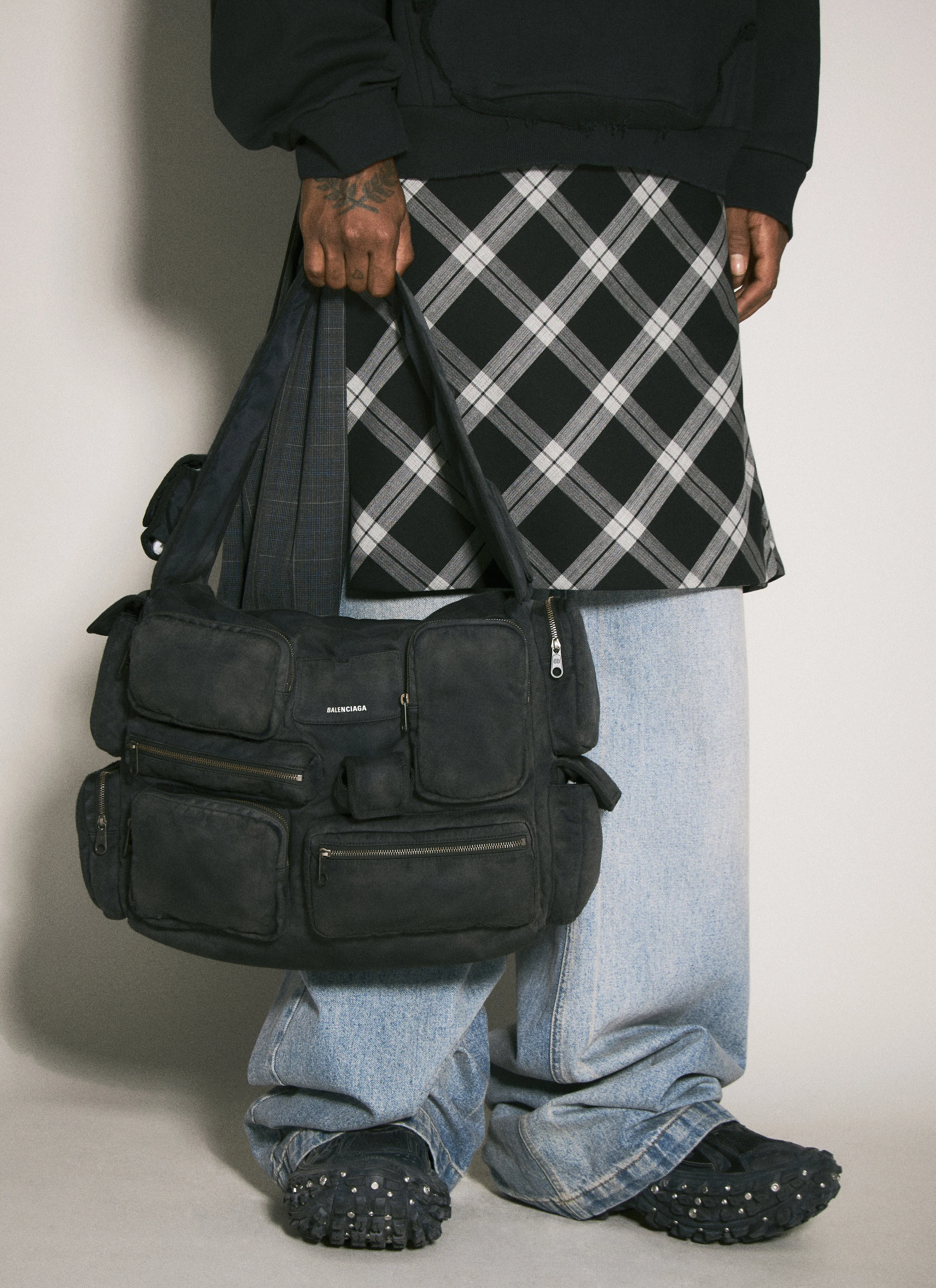 Balenciaga Men Superbusy Large Sling Bag