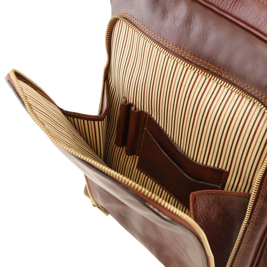 Bangkok Leather Laptop Backpack
