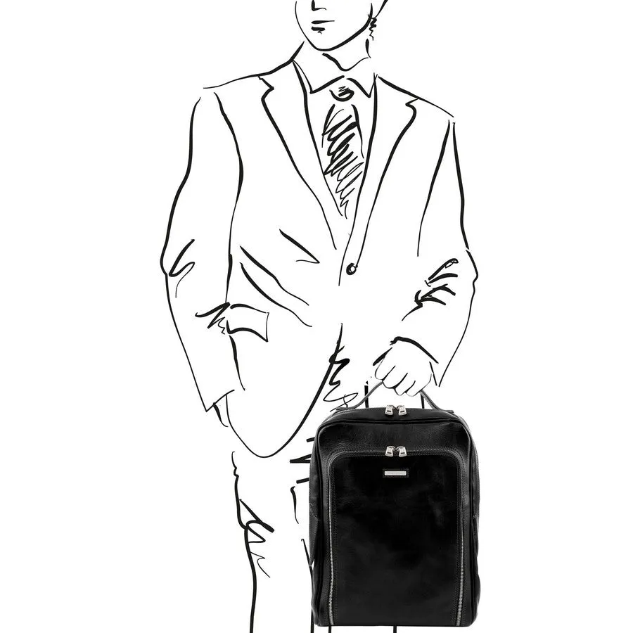 Bangkok Leather Laptop Backpack
