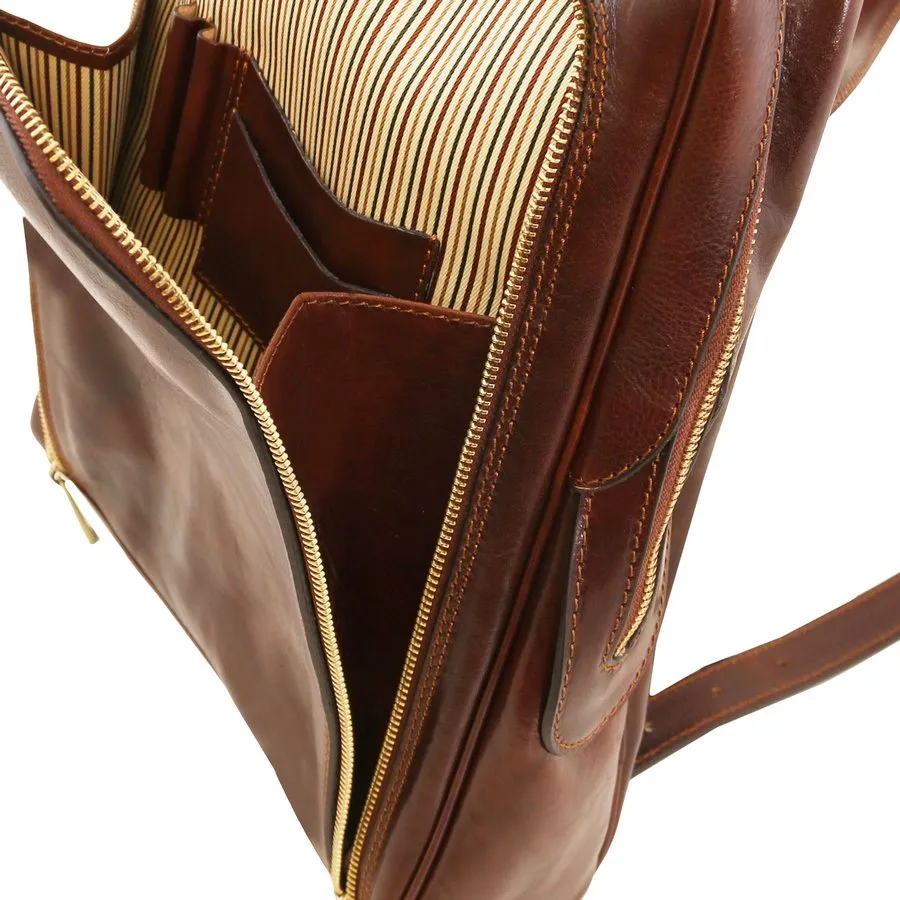 Bangkok Leather Laptop Backpack