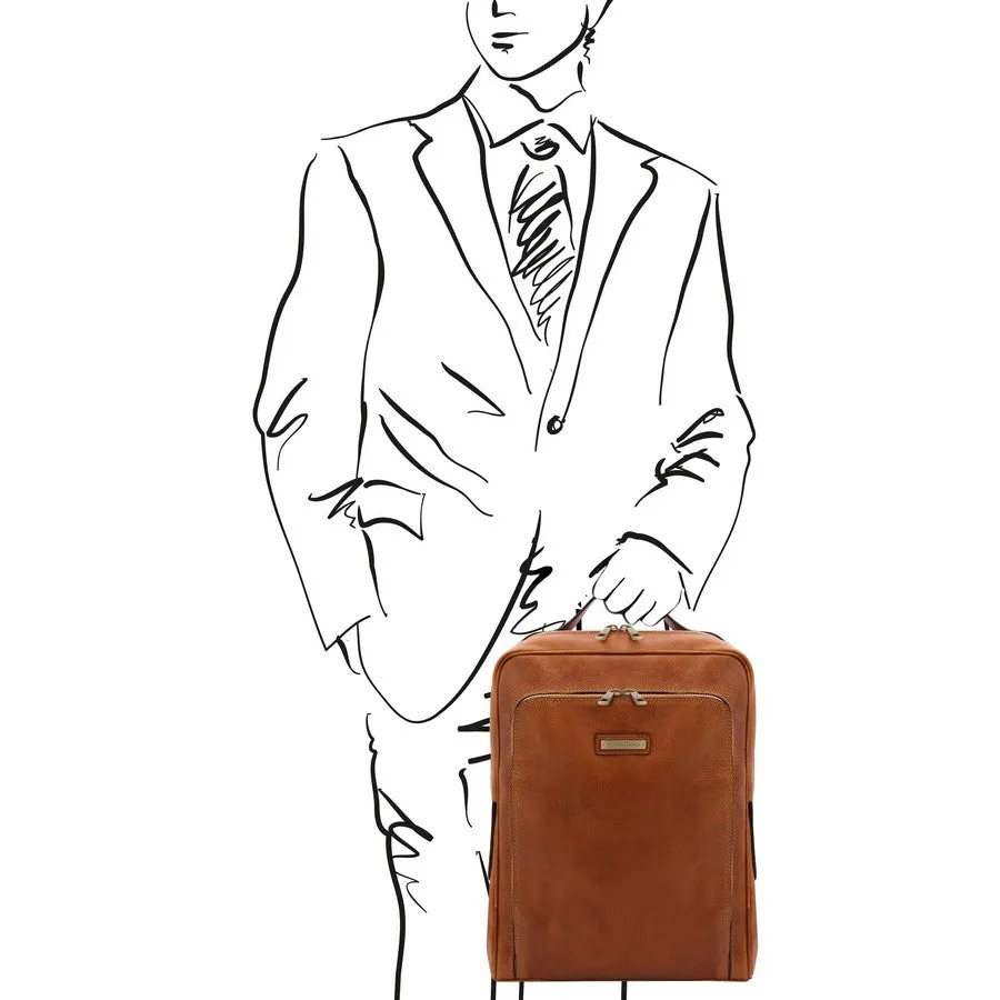Bangkok Leather Laptop Backpack