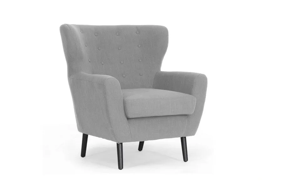 Baxton Studio Lombardi Linen Club Chair