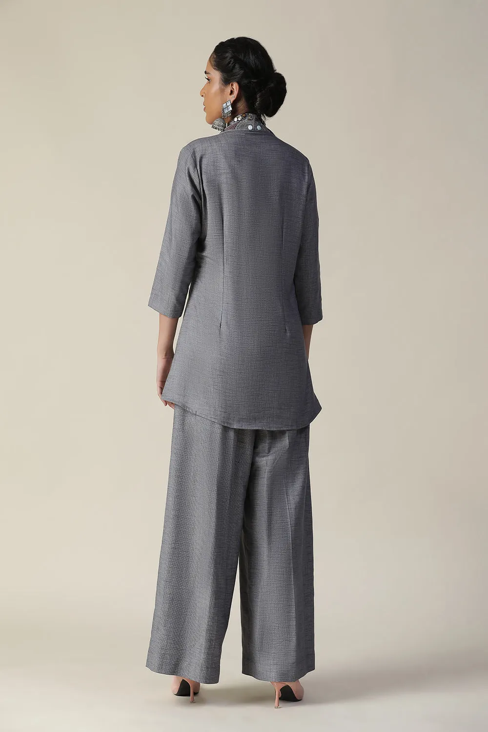 Charcoal Gray Denim Cord Set