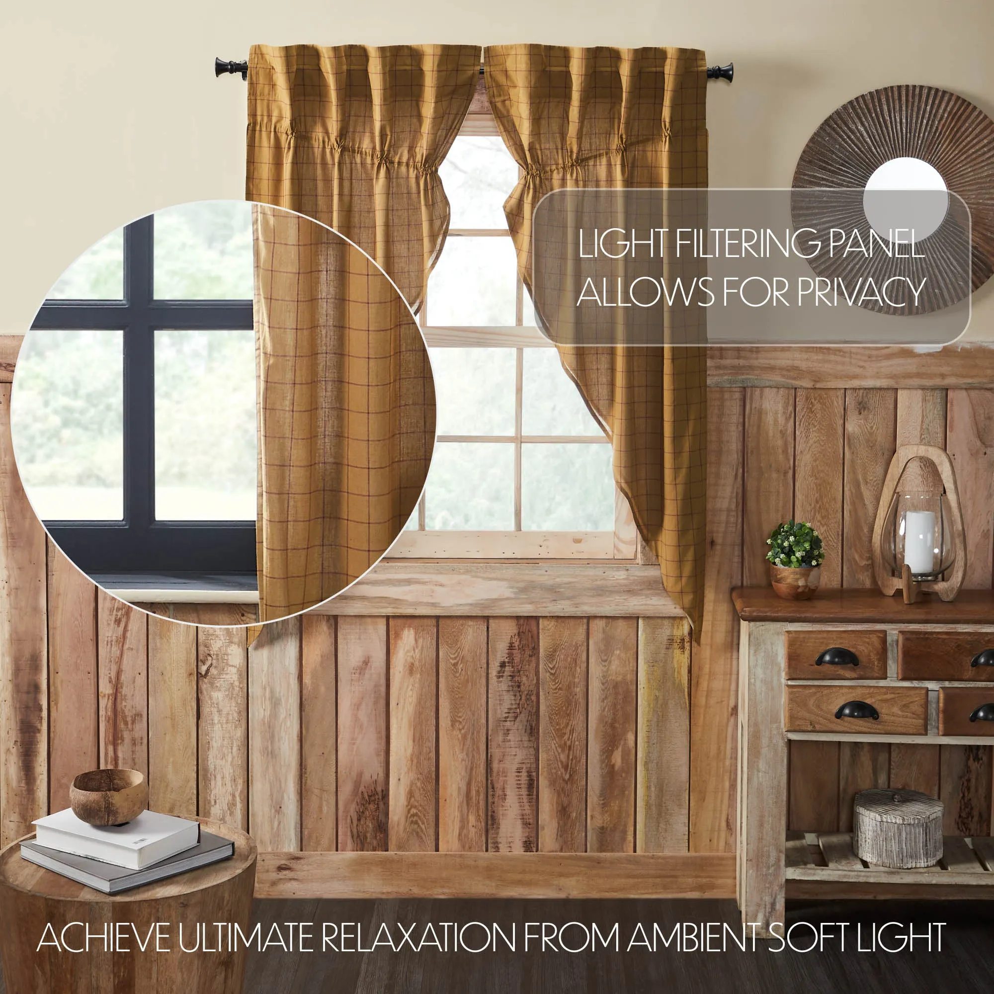 Connell Prairie Short Panel Set of 2 63x36x18