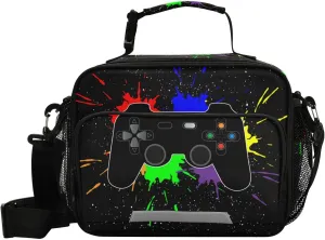 Cool Game Lunch Bag for Women Men with Adjustable Shoulder Strap, Large Capacity, Water and Stain Resistant, Suitable for Outdoor Activities