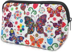 Cosmetic Bag Waterproof Neoprene Zipper Pouch Travel Portable Toiletry Makeup Bags Organizer Case for Women and Girls