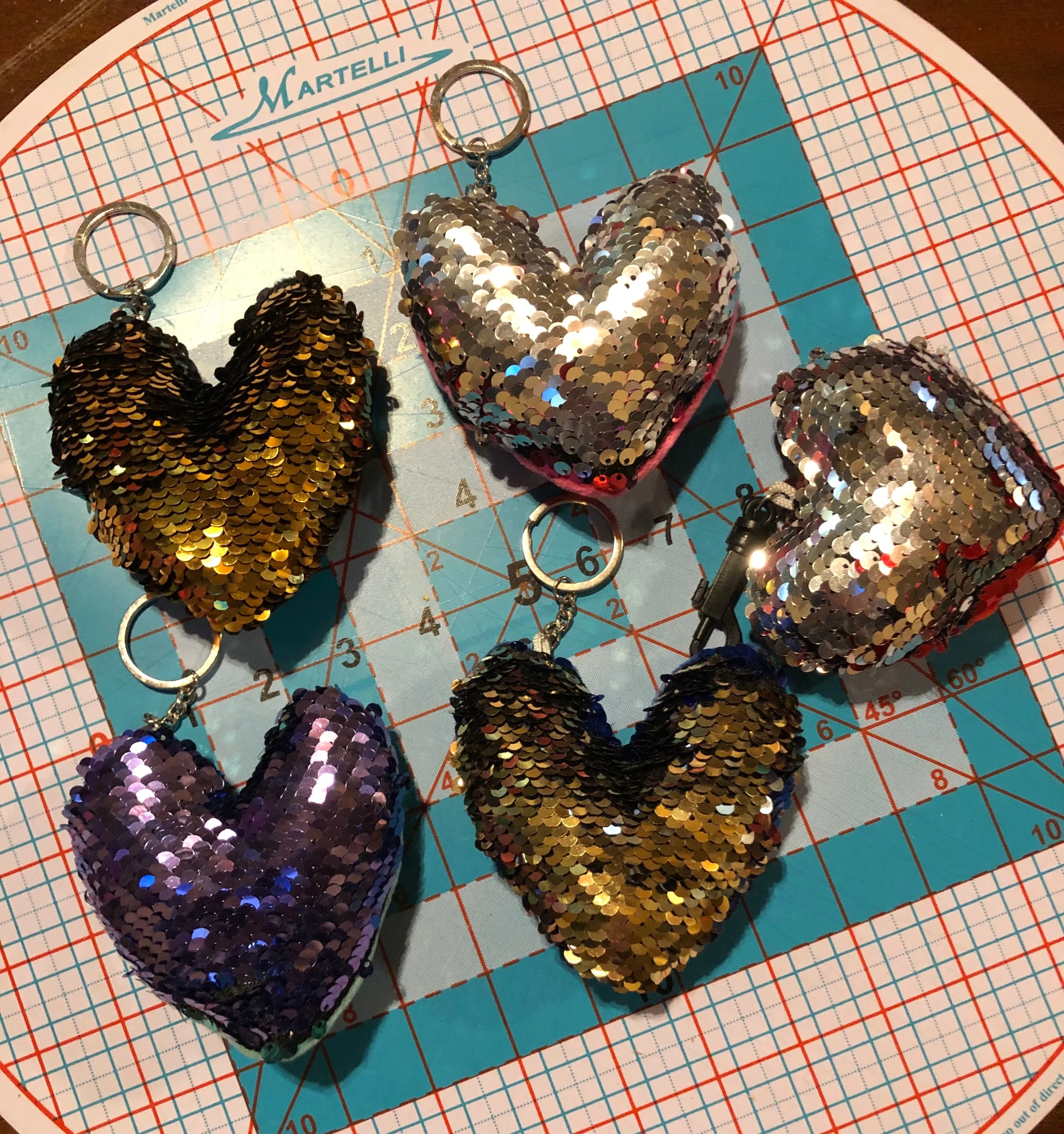 Dangles - Heart Key Chains