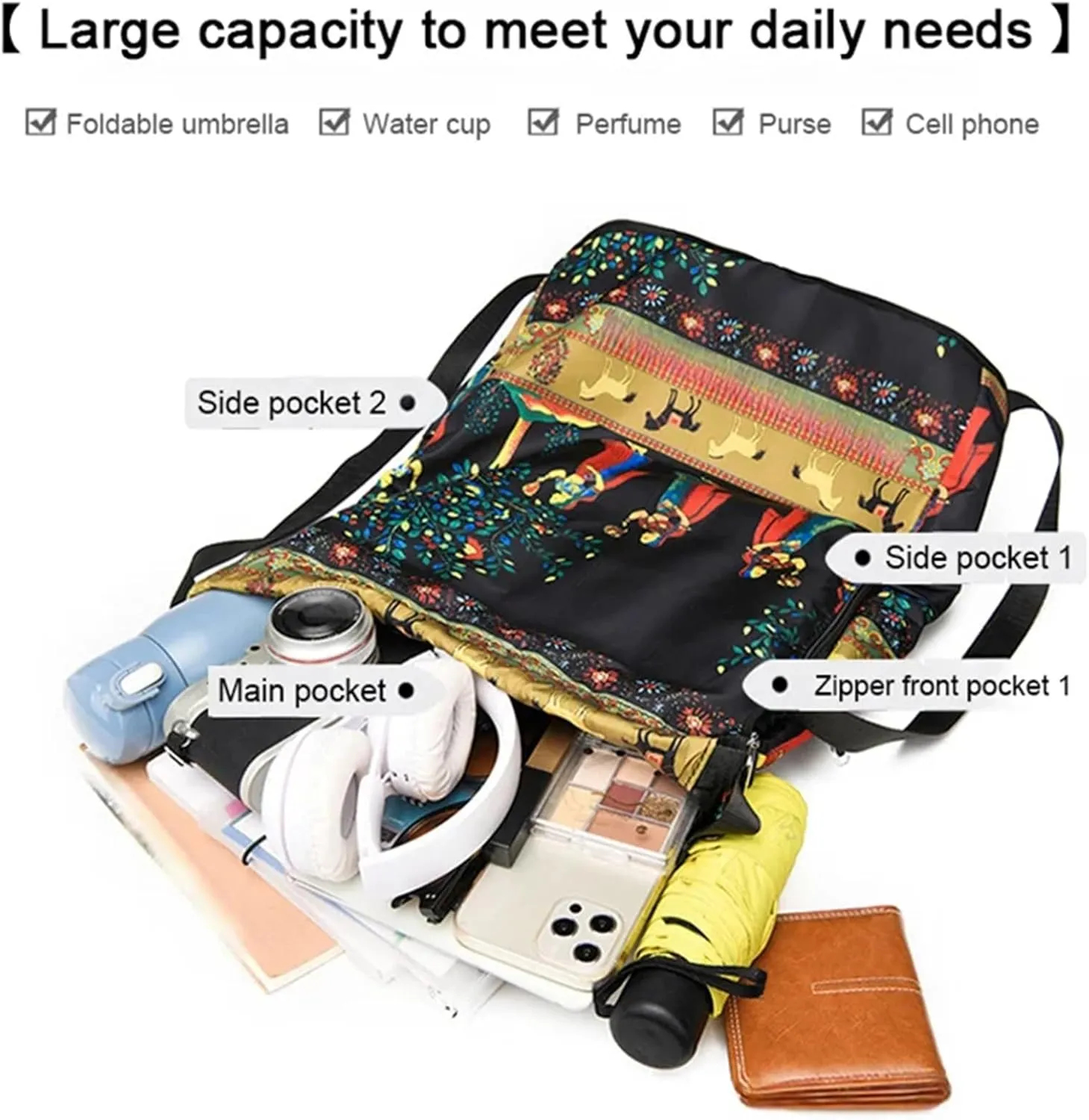 Drawstring Foldable Large Capacity Dry-wet Separation Travel Sports Backpack, Drawstring Backpack Gym Bag for Women Men (E)