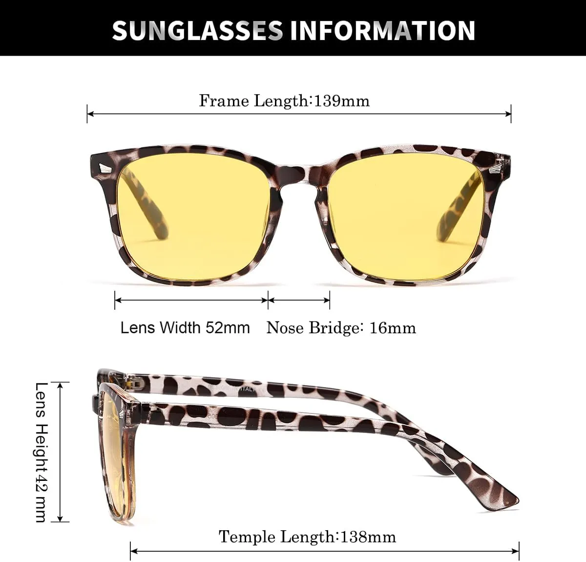 DUSHINE Polarized Sunglasses for Women Classic Retro Style UV400 Protection
