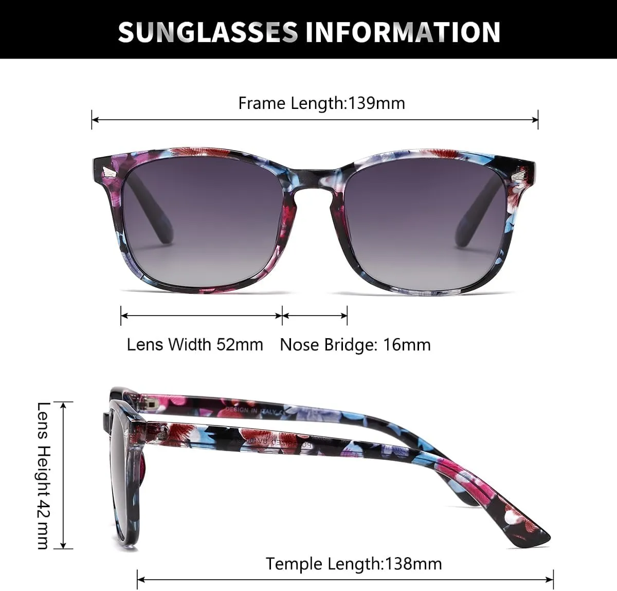 DUSHINE Polarized Sunglasses for Women Classic Retro Style UV400 Protection
