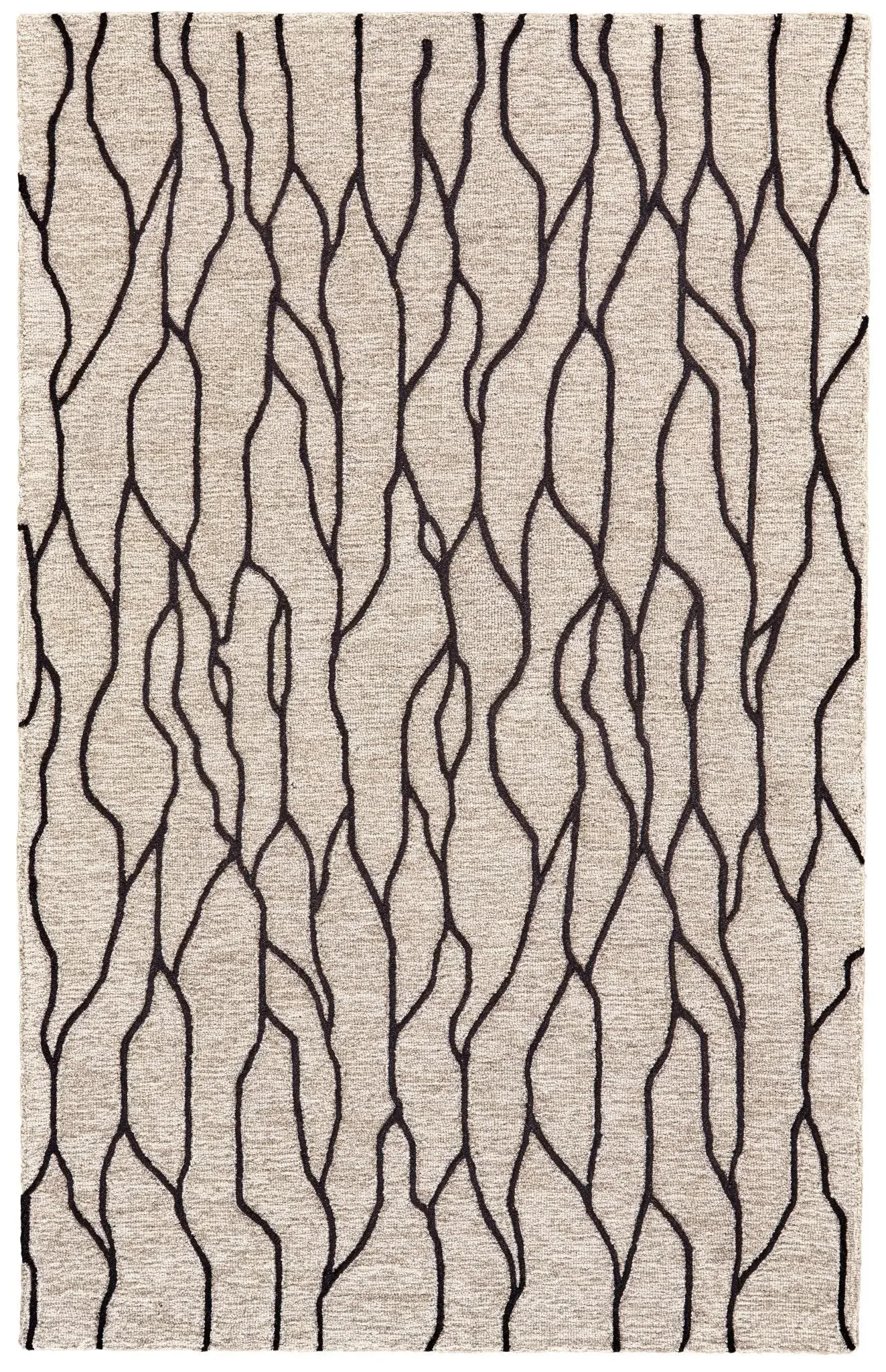 Enzo 7428734F Black/Taupe Rug