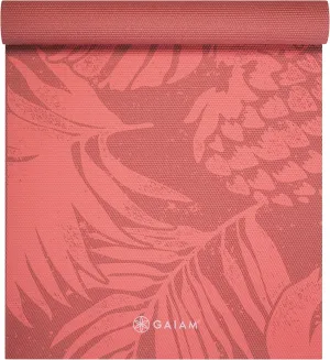 Gaiam Print Yoga Mat, Non Slip Exercise & Fitness Mat for All Types of Yoga, Pilates & Floor Exercises