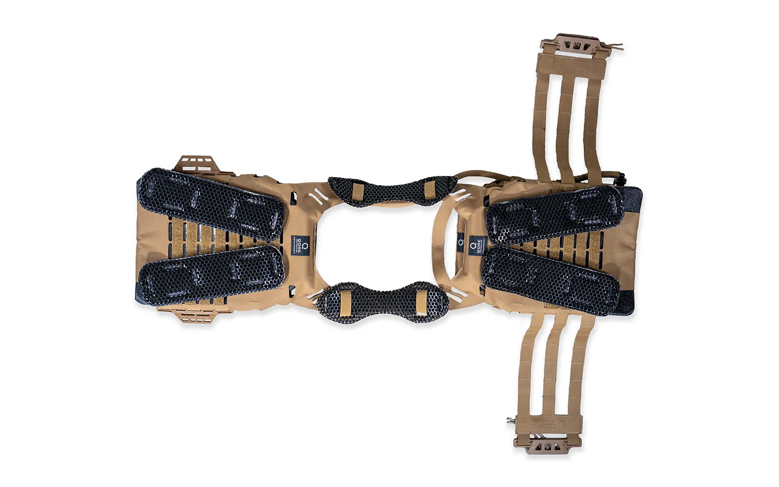 ICEVENTS® Classic Plate Carrier Ventilation Pontoons (Crye AVS Harness Pad Set, hook backing, 2 / 4 / 6 Packs, fits any loop-lined plate carrier)