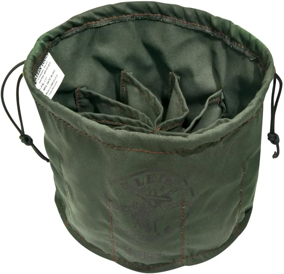 Klein Tools 5151 Drawstring Bag, 10-Compartment