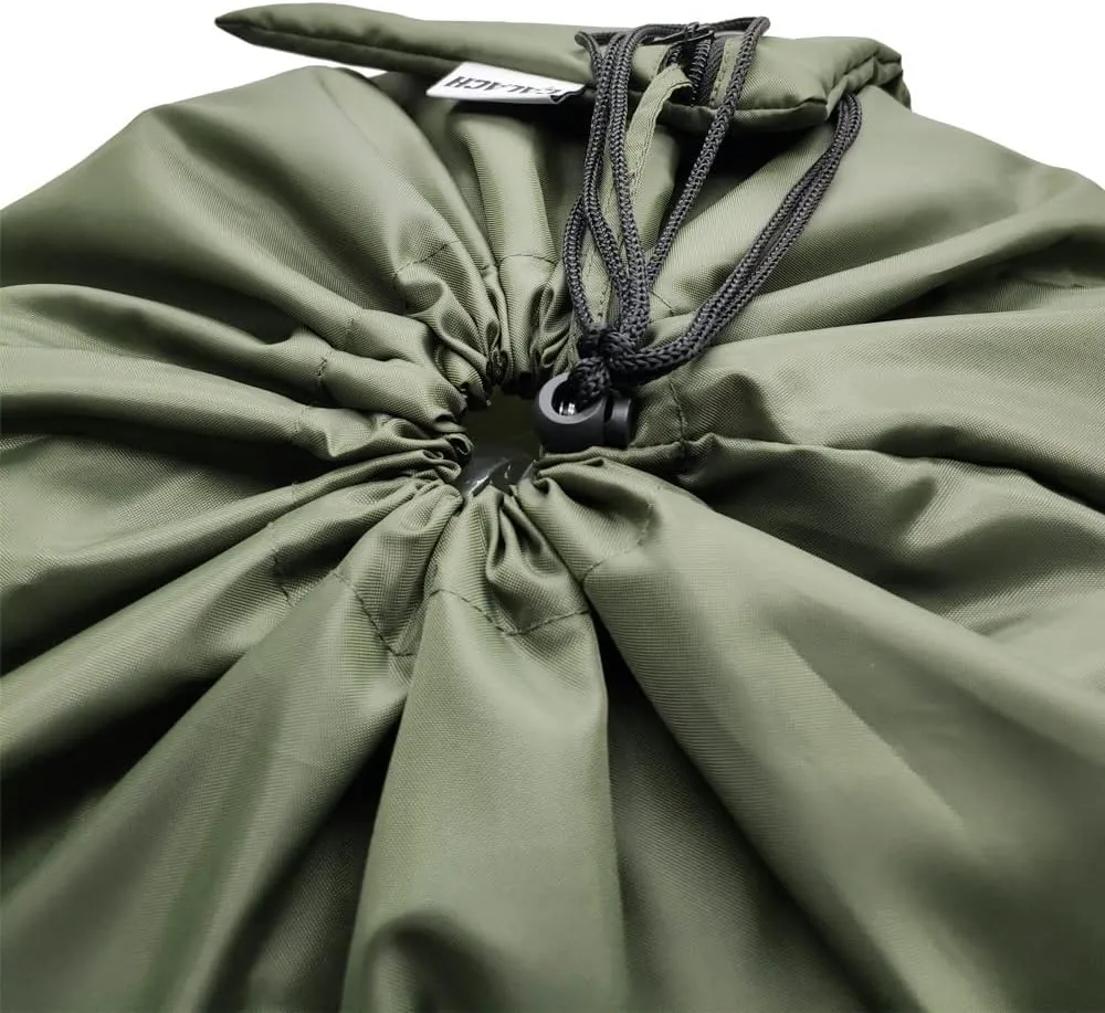 Laundry Bag Backpack, 27 x 34Sturdy Laundry Bag with Shoulder Straps Drawstring Closure Heavy Duty Foldable Laundry Backpack for College, Travel, Laundromat, Apartment (Green)