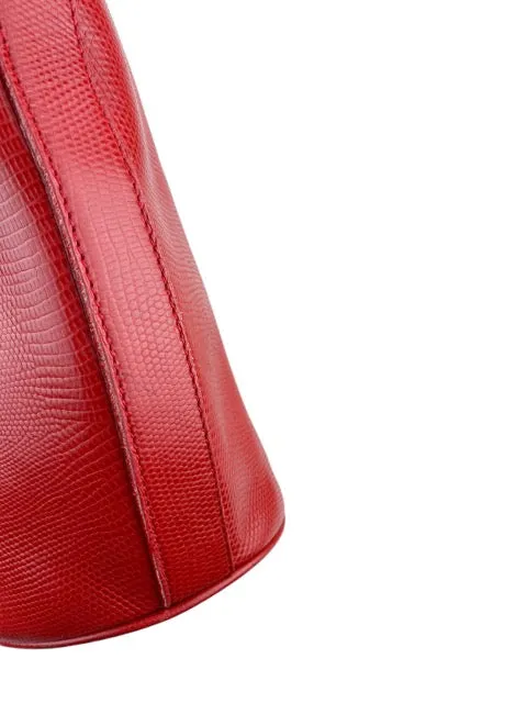 Le Loup Paris, Women's Vintage Leather Backpack, Red