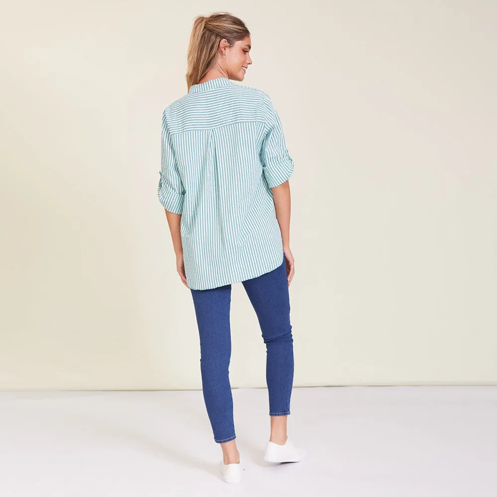 Louis Shirt (Green stripe)