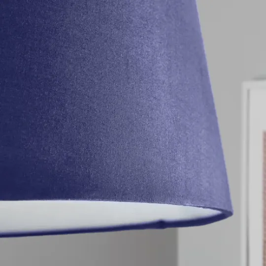 Navy Blue Polycotton Light Shade 27cm
