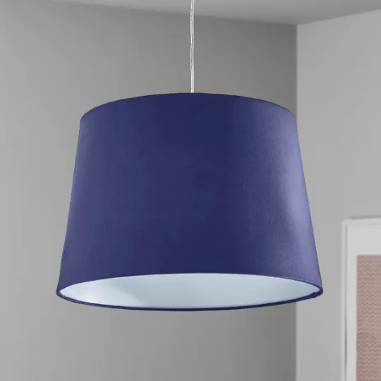 Navy Blue Polycotton Light Shade 27cm