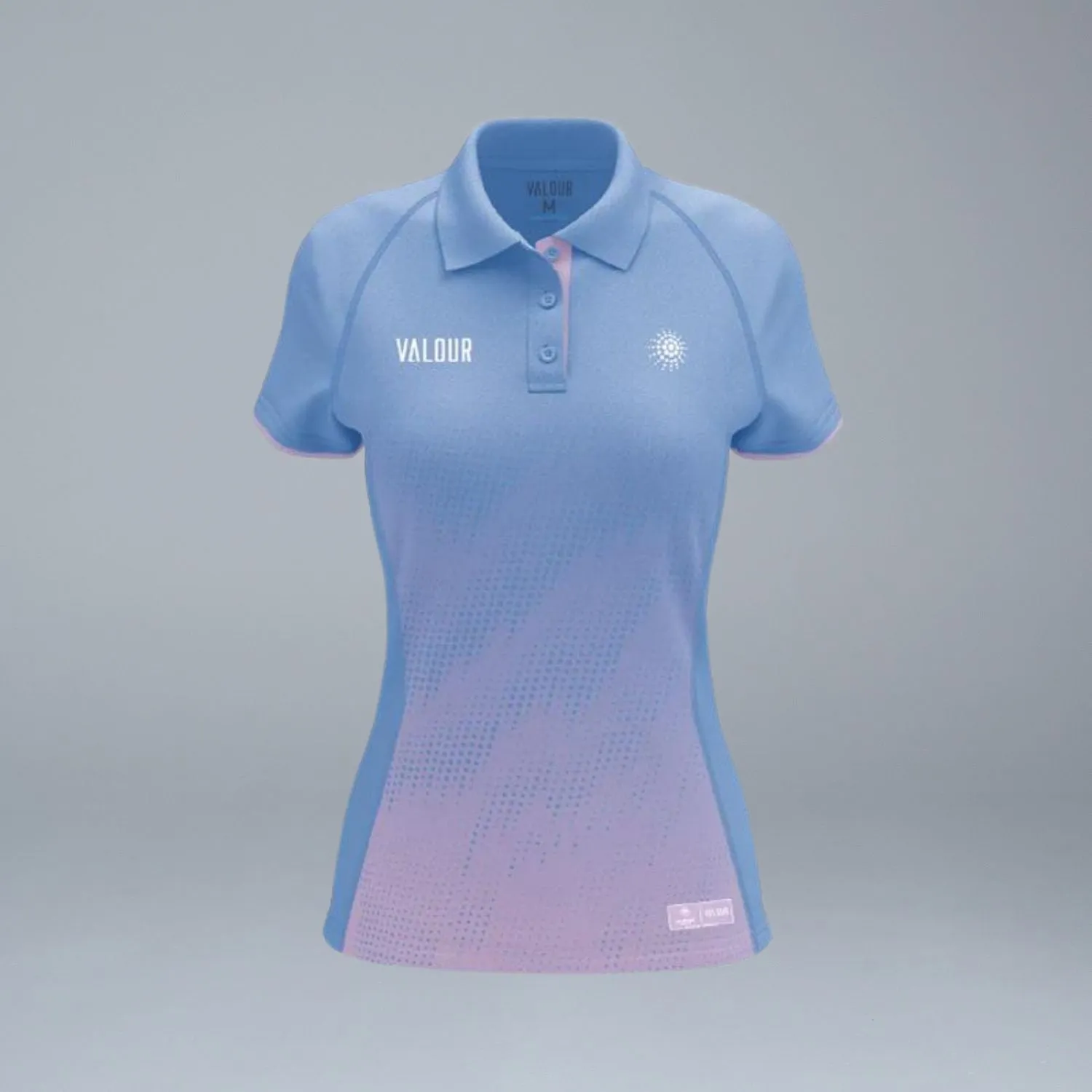 Netball QLD Women's Cornflower/Lilac Polo