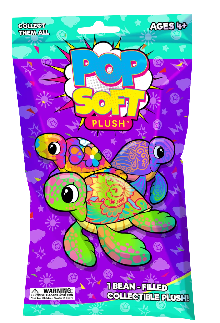 Pop Art Soft Fuchsia Turtle Mystery Mini 12Pc