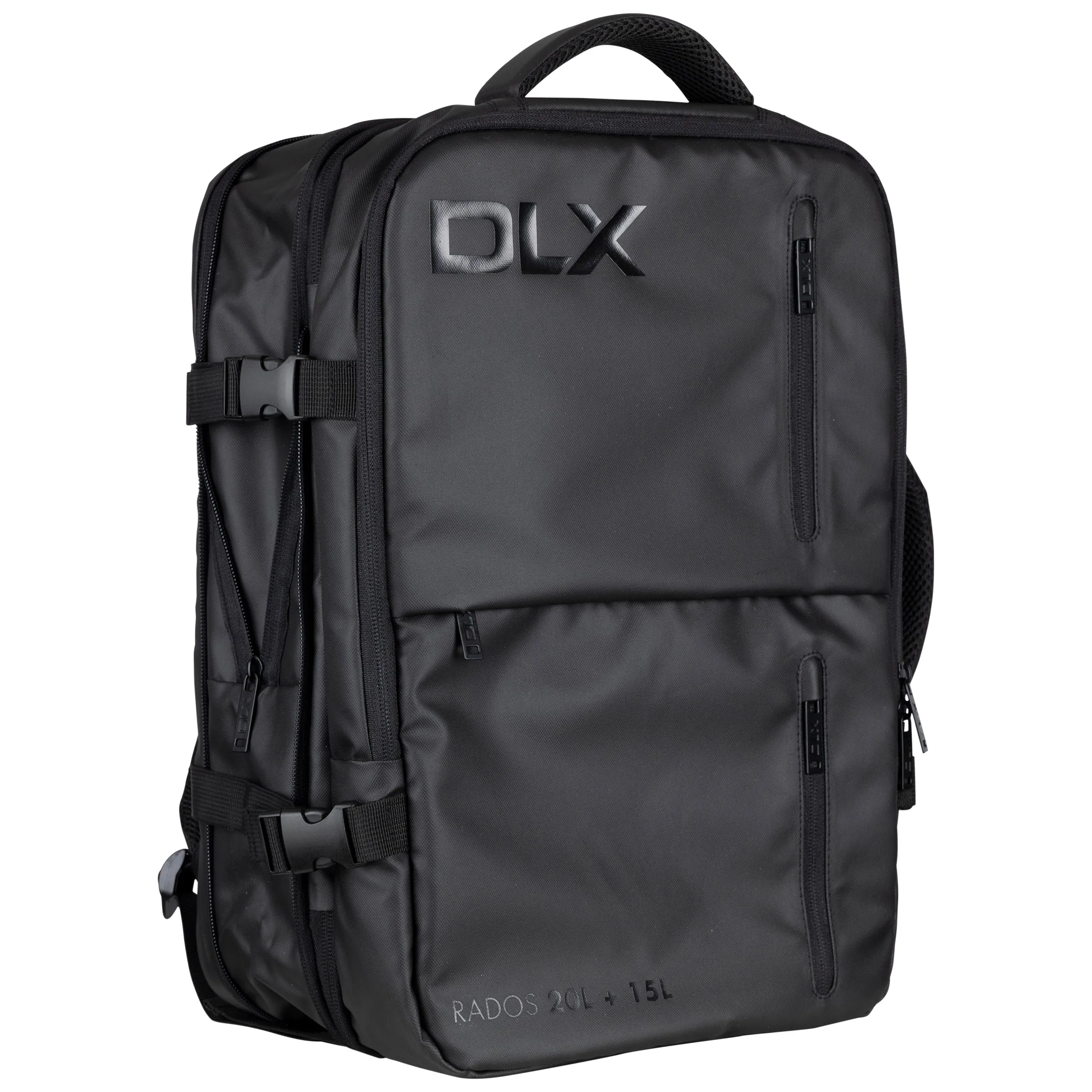 Rados DLX 20/35 Litre Travel Laptop Rucksack in Black