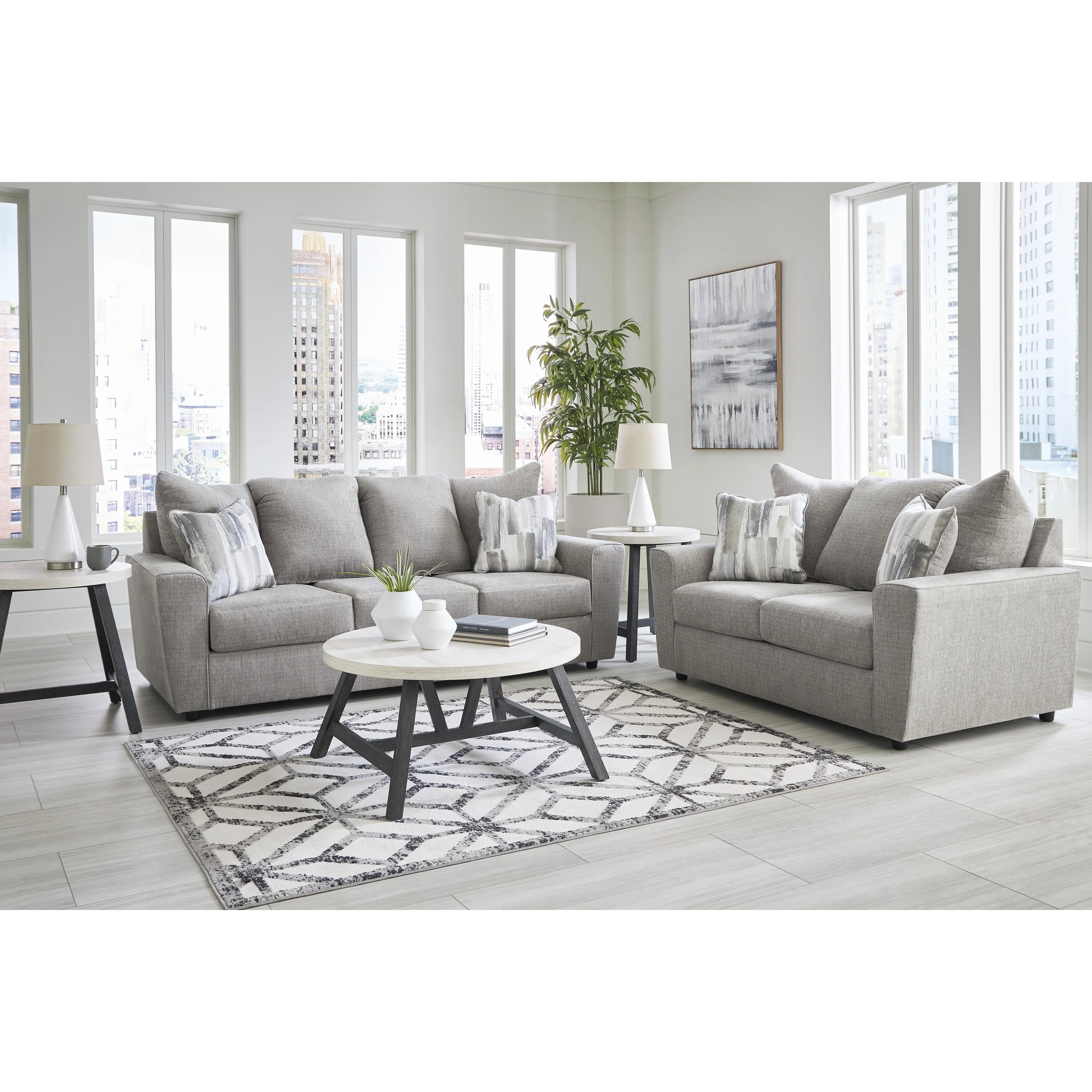 Signature Design by Ashley Stairatt Stationary Fabric Loveseat 2850335