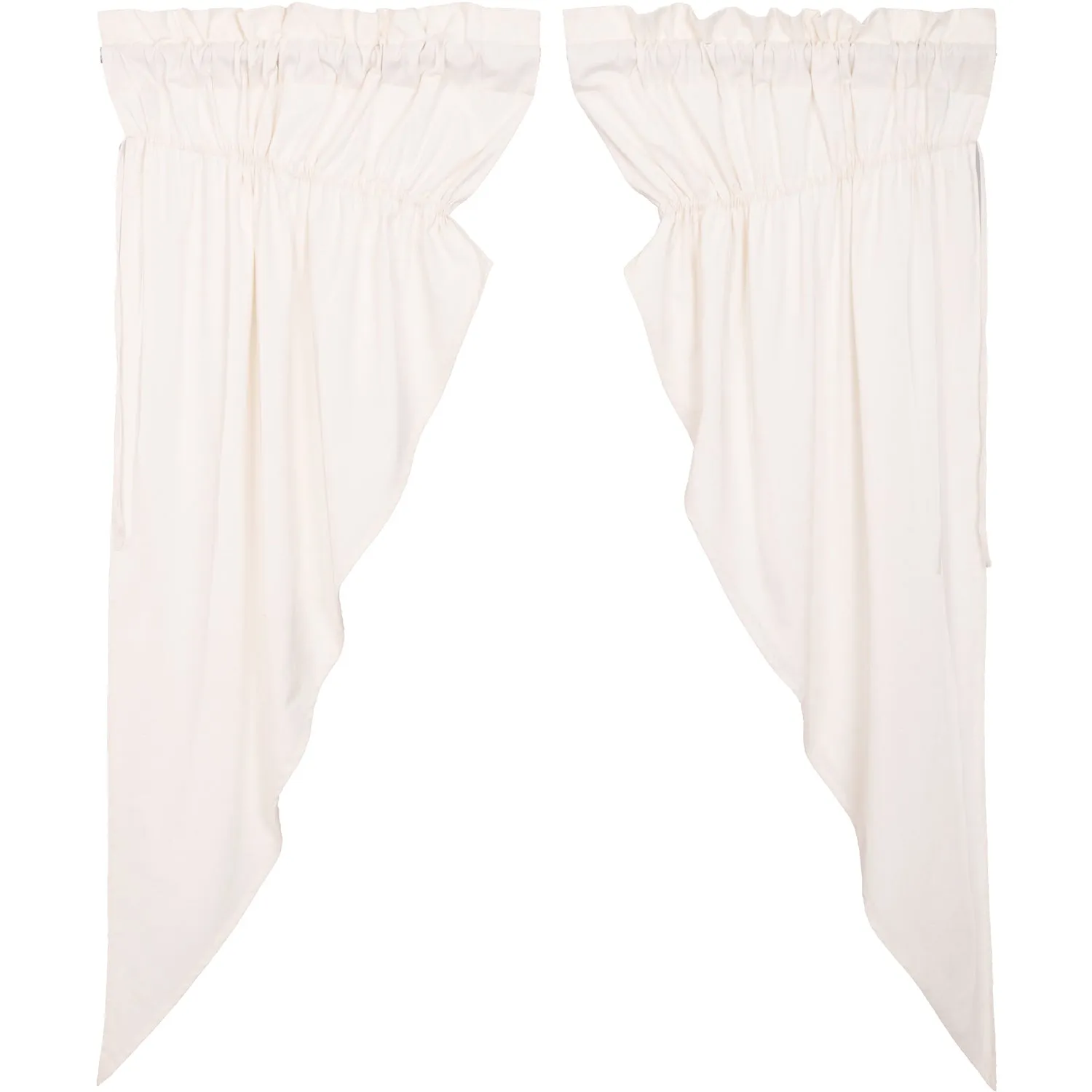 Simple Life Flax Antique White Prairie Short Panel Set of 2 63x36x18