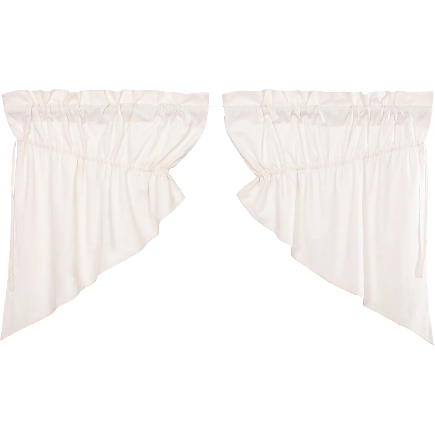 Simple Life Flax Antique White Prairie Swag Set of 2 36x36x18