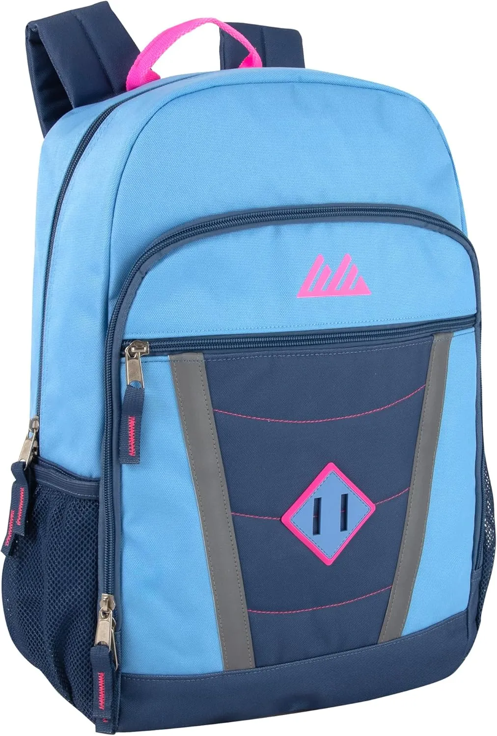 Summit Ridge 24 Pack Bulk Reflective Backpacks with Pockets, 17 Backpacks for Homeless Adults, Nonprofit (Female Colors Pack)