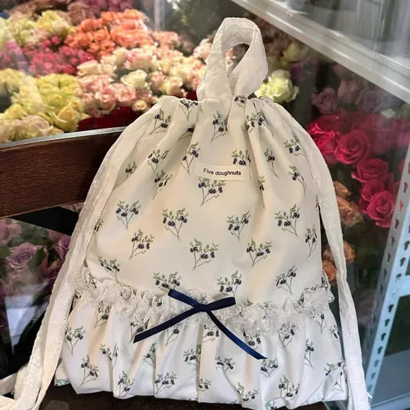 TAVIMART  -  Cute Women's Backpack Korean Drawstring Nylon Travel Backpacks for Women Teens School Women Backpack Y2k Fashion Girl Daypack