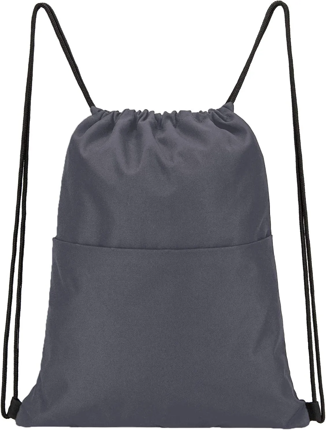 Vorspack Drawstring Backpack Water Resistant String Bag Sports Sackpack Gym Sack with Side Pocket for Men Women