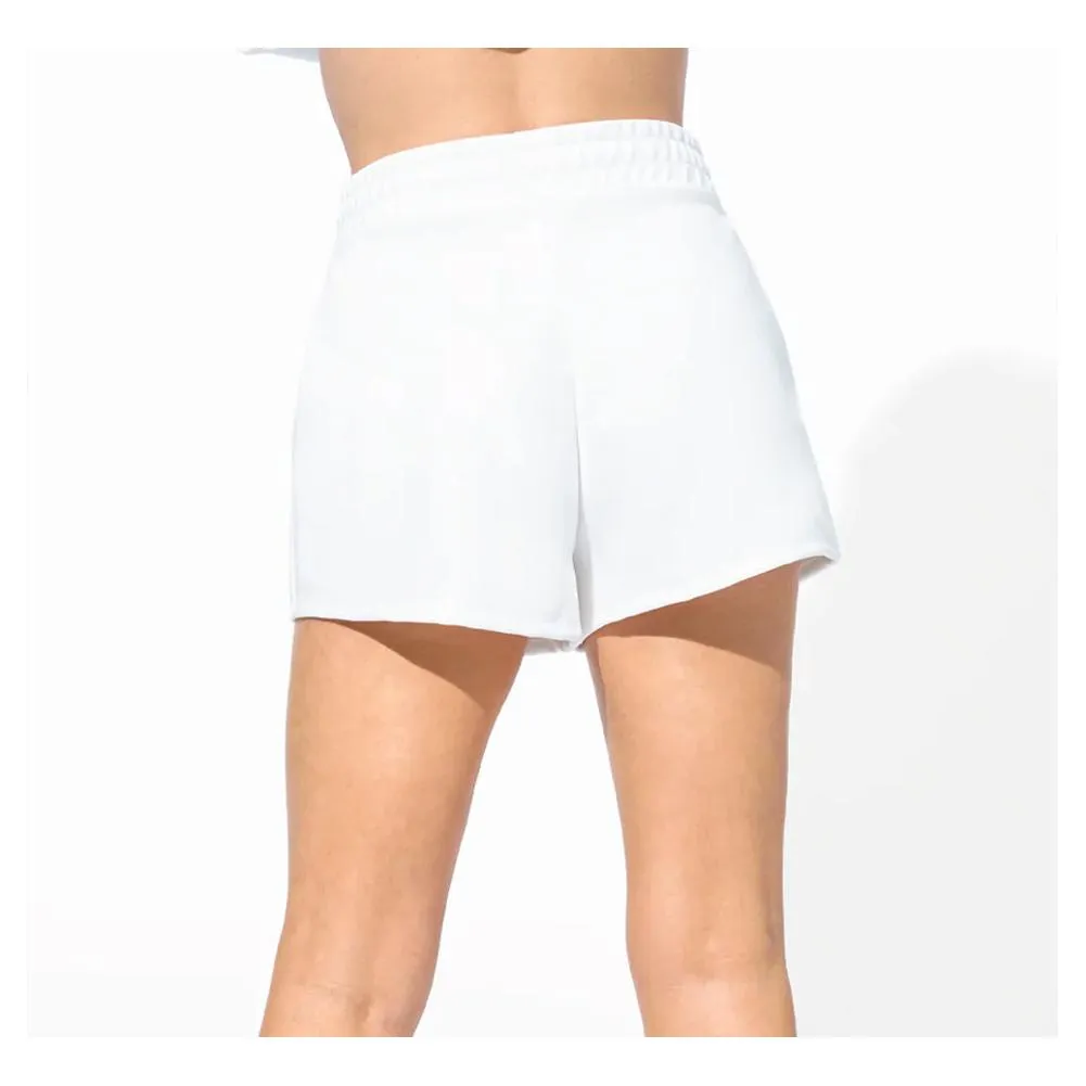 Women's Star Traveler Tennis Short White Foiled Neoprene