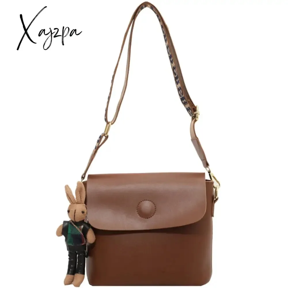 Xajzpa - Vintage Bag New Fashion Winter One Shoulder Women's Bag with Advanced Foreign Style Crossbody Versatile Ins Bucket Bag